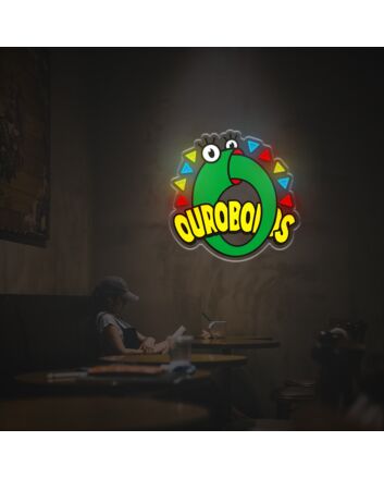 Ouroboros LED Neon Acrylic Artwork: Perfect for Adding a Mystical Touch to Weddings, Bars, and Chic Home Interiors.