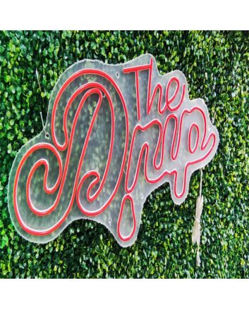 Brighten Up Your Space: The Drip Red LED Neon Sign for Home Decor, Bars, and Romantic Evenings
