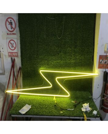 Brighten Up Your Bar, Store, or Special Event with the Yellow Flash Custom LED Neon Sign.