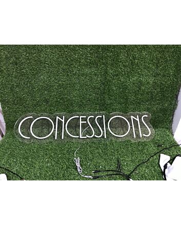 Brighten Up Your Home, Office, or Store with the Versatile Concesssions White LED Neon Sign