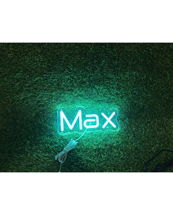 Brighten Your Office, Store, and Bar Ambiance with the Max Blue LED Neon Sign.