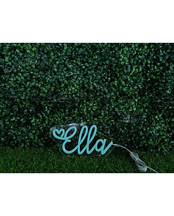 Brighten Your Wedding, Bar, and Office Ambiance with Ella Custom LED Neon Sign.