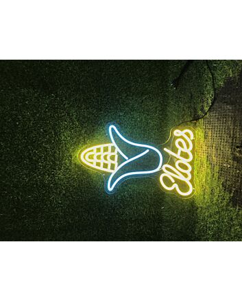 Brighten Your Kitchen, Bar, or Food Truck with the Whimsical Elotes Corn LED Neon Sign