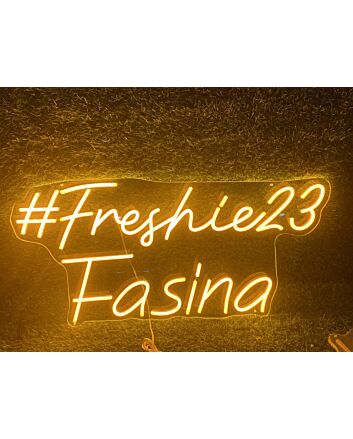 Brighten Up Your Space: Freshie 23 Fasina LED Neon Sign for Bars, Offices, and Wedding Celebrations.