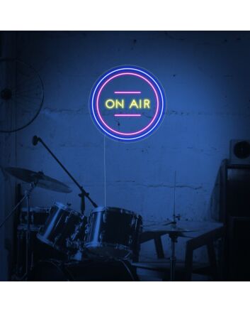 Brighten Your Studio, Bar, or Home Theater Ambiance with the On Air LED Neon Sign.