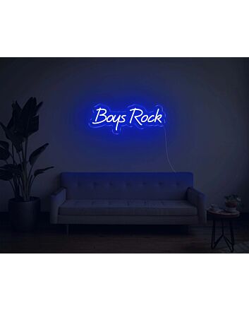 Boys Rock LED Neon Sign