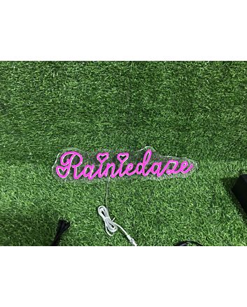 Brighten Up Your Space: From Weddings to Bars with the Rainiedaze Pink LED Neon Sign.
