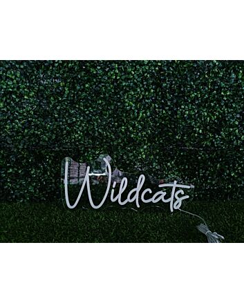 Brighten Up Your Bar, Office, or Game Room with Wildcats White LED Neon Sign.