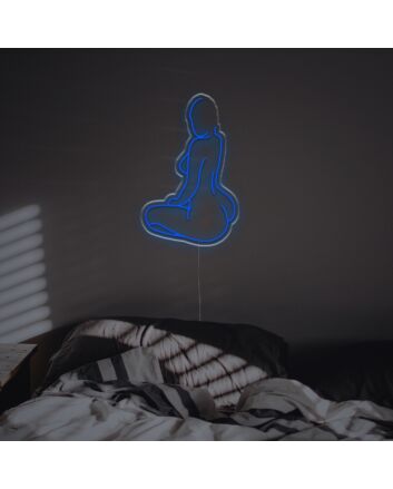 Enhance Your Bar or Man Cave Ambiance with the Naked Lady Profile View LED Neon Sign.