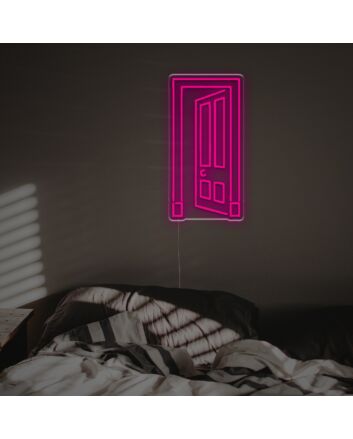 Brighten Your Entrance with the Opening Door LED Neon Sign - Perfect for Homes, Bars, and Welcoming Events