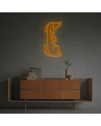 Brighten Your Space with the Standing Dachshund LED Neon Sign – Perfect for Home Decor, Offices, and Quirky Cafes.