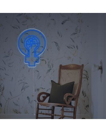 Empower your space: Female Sign With Fist LED Neon Sign for feminist decor, offices, and empowerment events.