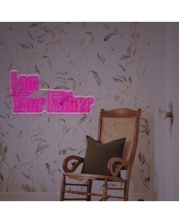 Brighten Up Your Home Theater or Geeky Office Space with the &#039;I Am Your Father LED Neon Sign&#039;.