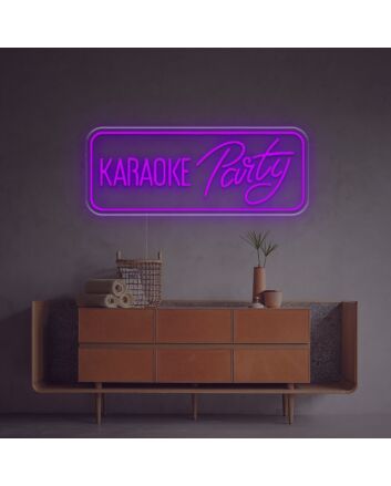 Brighten Your Nights: Perfect for Home, Bars, and Celebrations with the Karaoke Party LED Neon Sign.