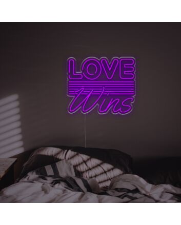 Light Up Your Wedding and Celebrate Equality with the Love Wins LED Neon Sign