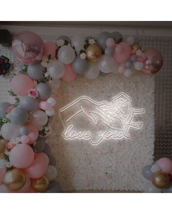 Brighten Your Wedding and Celebrate Romance with Love You For Engagement Occasion LED Neon Sign.