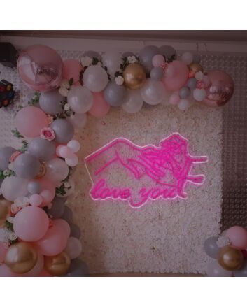 Brighten Your Wedding and Celebrate Romance with Love You For Engagement Occasion LED Neon Sign.