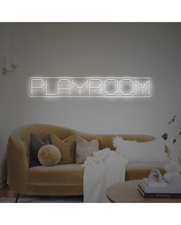 Brighten Up Your Play Space: Playroom By Digital Font LED Neon Sign for Kid's Rooms, Game Zones, and Family Parties