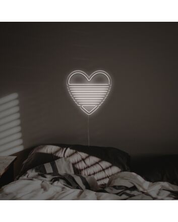Add a Touch of Love to Your Wedding, Bedroom, or Valentine's Day Celebration with Rippling Heart LED Neon Sign.