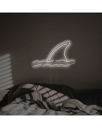 Brighten Up Your Bar, Office, or Beach House with the Shark Fin LED Neon Sign.