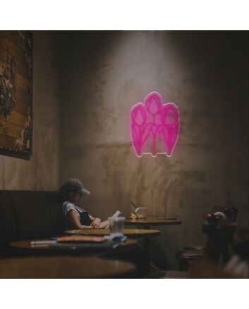 Brighten Your Space: Three Budding Flowers LED Neon Sign for Home Decor, Office Ambiance, and Celebratory Events.