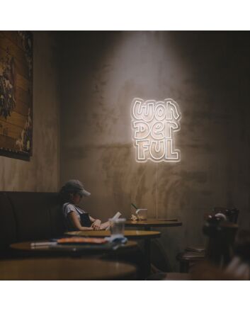 Brighten Up Your Bar, Wedding, and Office Space with the Wonderful Word LED Neon Sign