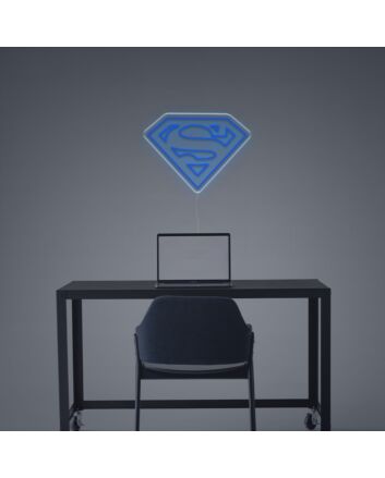 Brighten Up Your Game Room and Bar with the Iconic Superman Logo LED Neon Sign.