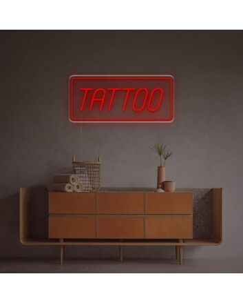 Brighten Your Tattoo Studio, Bar, and Game Room with the Tattoo With Tangle LED Neon Sign.