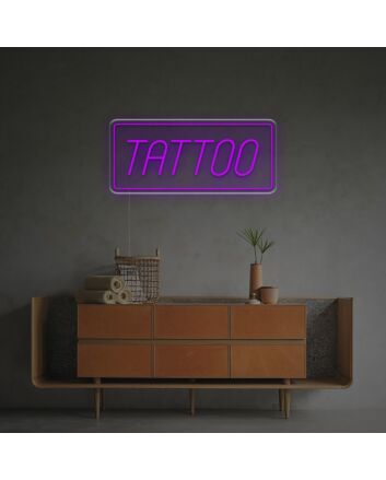 Brighten Your Tattoo Studio, Bar, and Game Room with the Tattoo With Tangle LED Neon Sign.