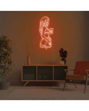 Martini Girl LED Light Sign