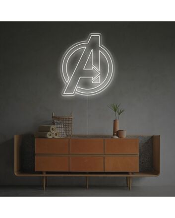 Brighten Up Your Game Room or Movie Night with The Avengers End Game Logo LED Neon Sign.