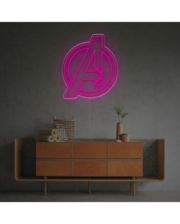 Brighten Up Your Game Room or Movie Night with The Avengers End Game Logo LED Neon Sign.