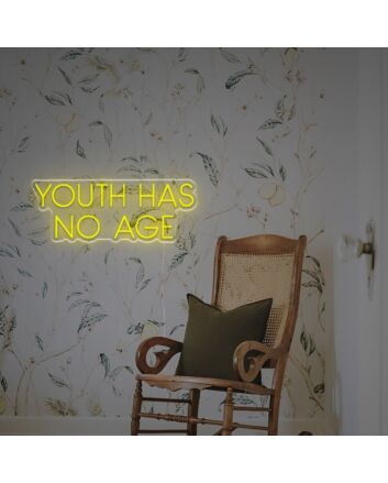 Brighten up your bar, office, or wedding venue with the timeless glow of Youth Has No Age LED Neon Sign.