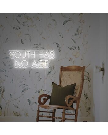 Brighten up your bar, office, or wedding venue with the timeless glow of Youth Has No Age LED Neon Sign.