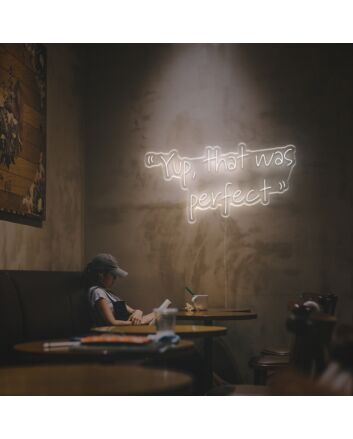Brighten Up Your Home, Office, or Party Ambiance with the Yup That Was Perfect LED Neon Sign