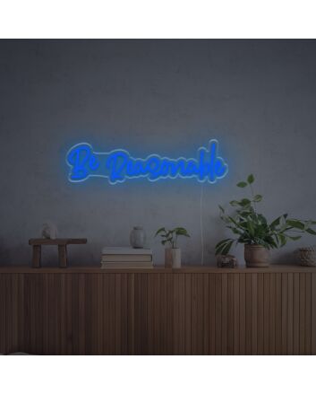 Enhance your bar, wedding, or home ambiance with the Be Reasonable LED Neon Sign.