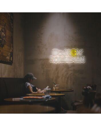 Brighten Up Your Space: Bojack-Horseman LED Neon Sign, Perfect for Bars, Game Rooms, and Fan Gatherings.