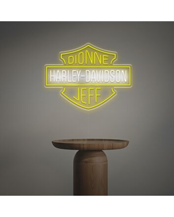 Brighten Up Your Garage, Bar, or Man Cave with the Dionne Harley-Davidson Jeff LED Neon Sign.