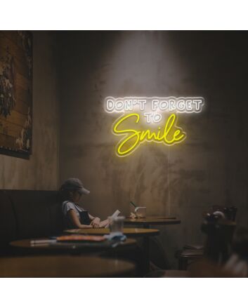 Brighten Up Your Home, Office, or Bar - Dont Forget To Smile LED Neon Sign Brings Warmth and Cheer Wherever You Need It!