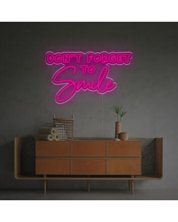 Brighten Up Your Home, Office, or Bar - Dont Forget To Smile LED Neon Sign Brings Warmth and Cheer Wherever You Need It!