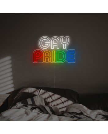 Celebrate Love in Every Space: Gay Pride LED Neon Sign for Home, Office, Bars, Weddings, and Festive Gatherings