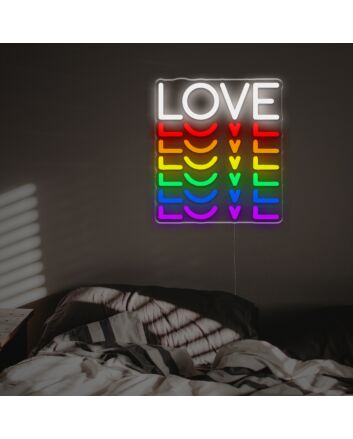 Brighten Your Space in Style: LGBTQ Love LED Neon Sign for Vibrant Weddings, Pride Celebrations, and Chic Home Décor