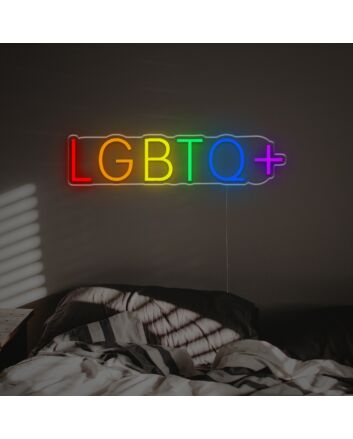 Brighten Up Your Bar, Home, or Wedding Venue with the LGBTQ With Plus LED Neon Sign