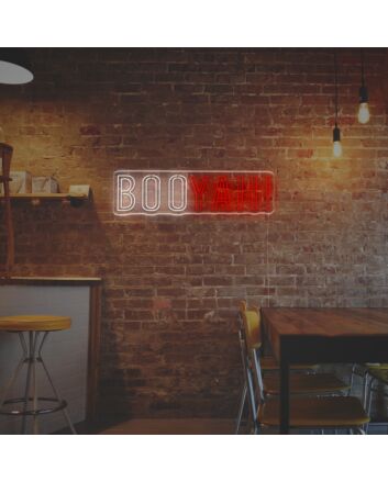 Brighten Your Spaces: Booyah LED Neon Sign for Home, Office, Store, and Event Ambiance