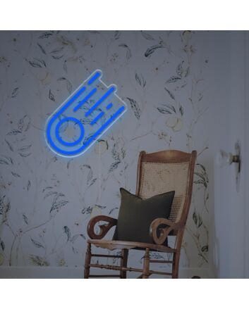 Brighten Your Space: Comet LED Neon Sign, Perfect for Bars, Weddings, and Home Decor.