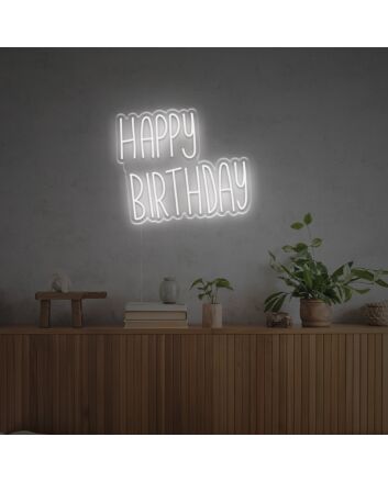 Elevate Celebrations at Home, Office, and Beyond with the Happy Birthday For Family LED Neon Sign.