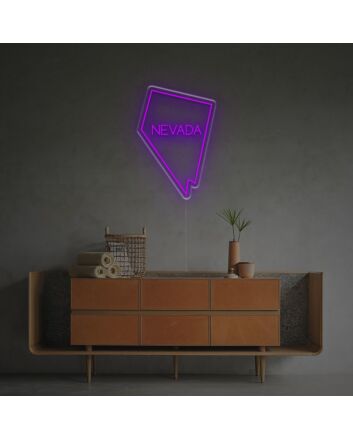 Light Up Your Bar or Storefront with the Nevada State Outline LED Neon Sign
