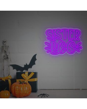 Light Up Your Special Moments: Sister Boo LED Neon Sign for Weddings, Bars, and Home Celebrations.