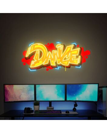 Brighten Up Your Bar, Wedding, or Home with the Dance Handmade UV Neon Sign