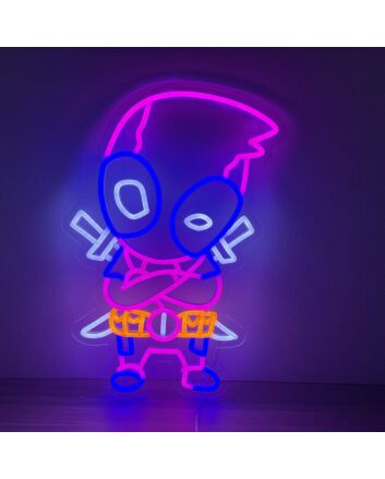 Revamp Your Space: Deadpool Neon Sign Brings Vibrant Color to Your Game Room, Home, and Bar Decorations.